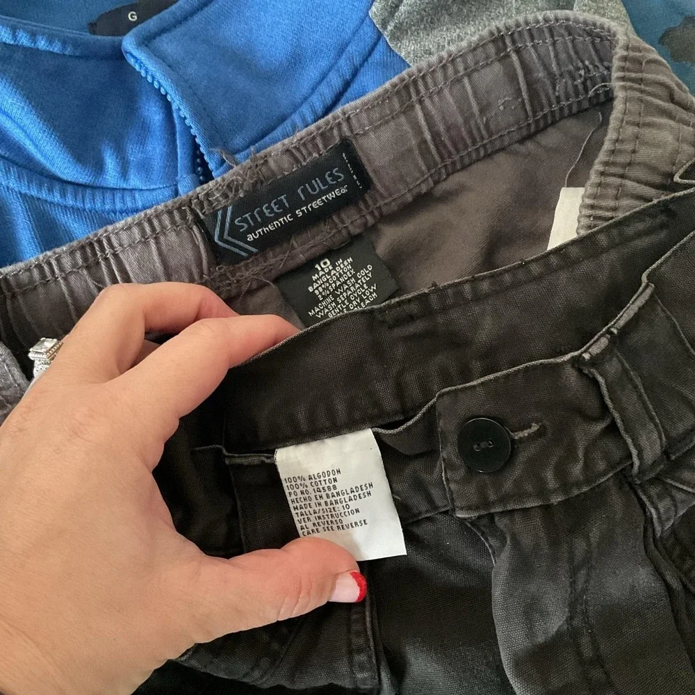 Mixed Brands Outfit Lot Boys 10-12 Hoodie Shirts Pants Shorts Minecraft 9pc